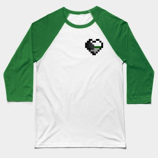 Pixel Heart Demiromantic Baseball T-Shirt